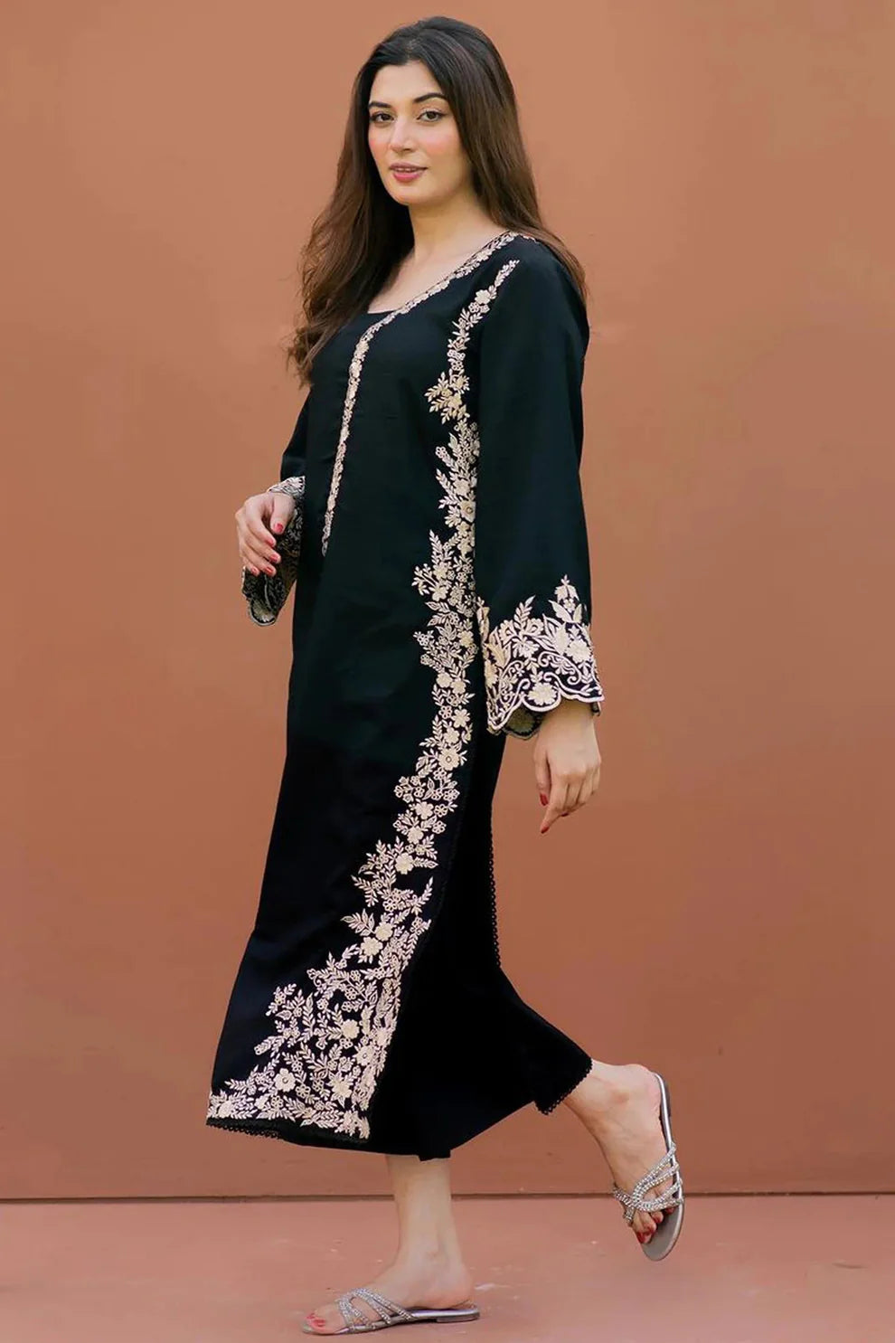 LAJWANTI - 2PC LAWN EMBROIDERED SHIRT WITH TROUSER-TANA-5451