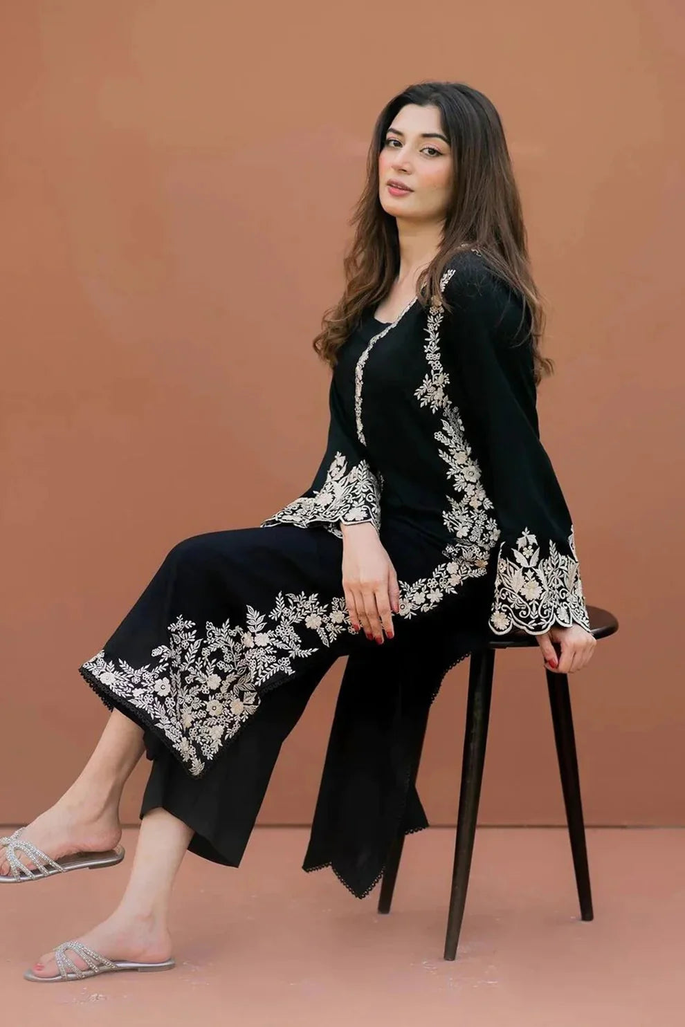 LAJWANTI - 2PC LAWN EMBROIDERED SHIRT WITH TROUSER-TANA-5451