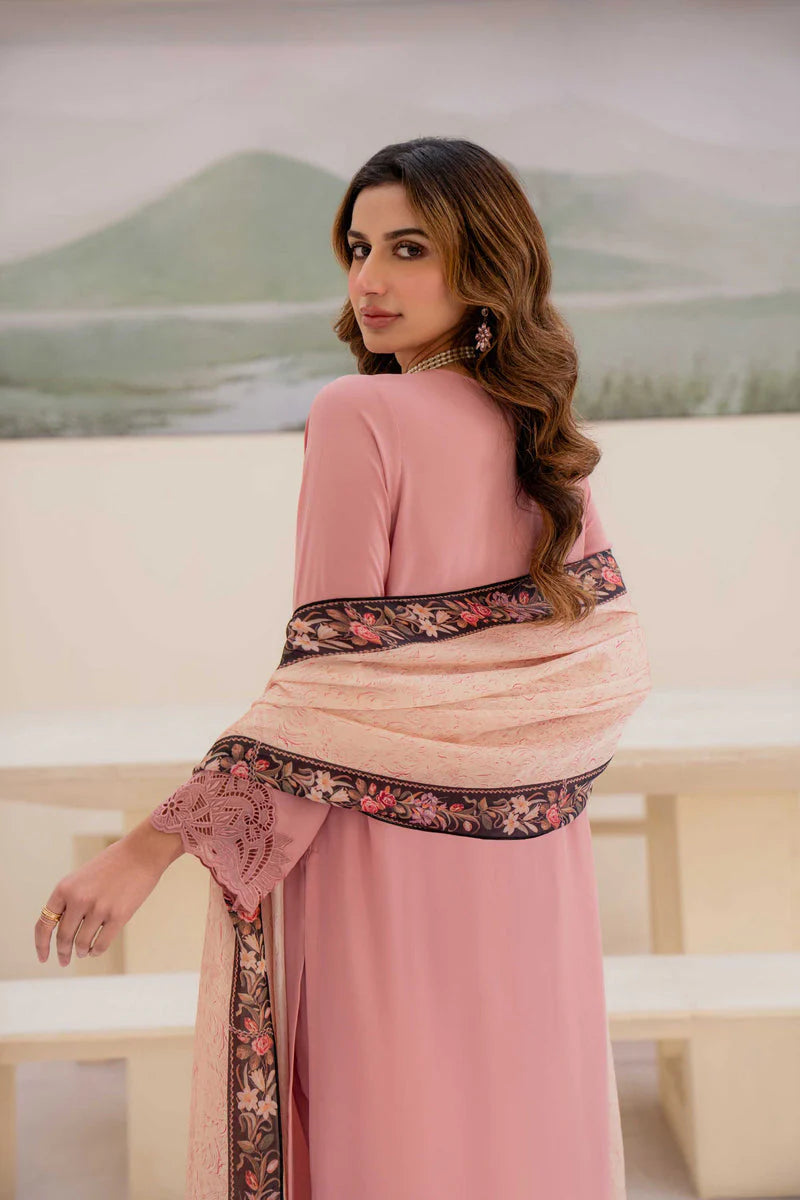 NATASHA KAMAL - 3PC LAWN SHIRT WITH SOFT SILK PRINTED DUPATTA AND TROUSER-TANA-5222