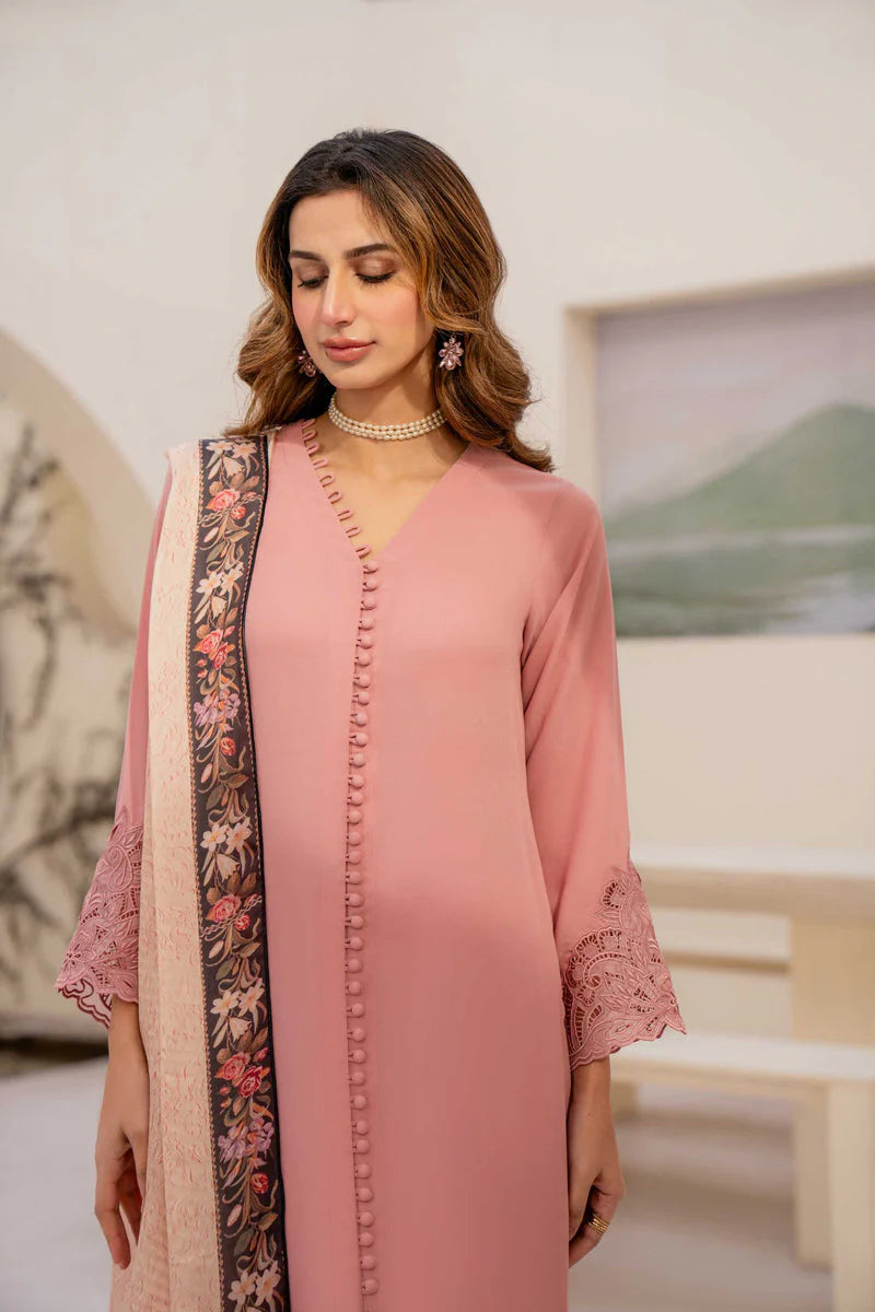 NATASHA KAMAL - 3PC LAWN SHIRT WITH SOFT SILK PRINTED DUPATTA AND TROUSER-TANA-5222