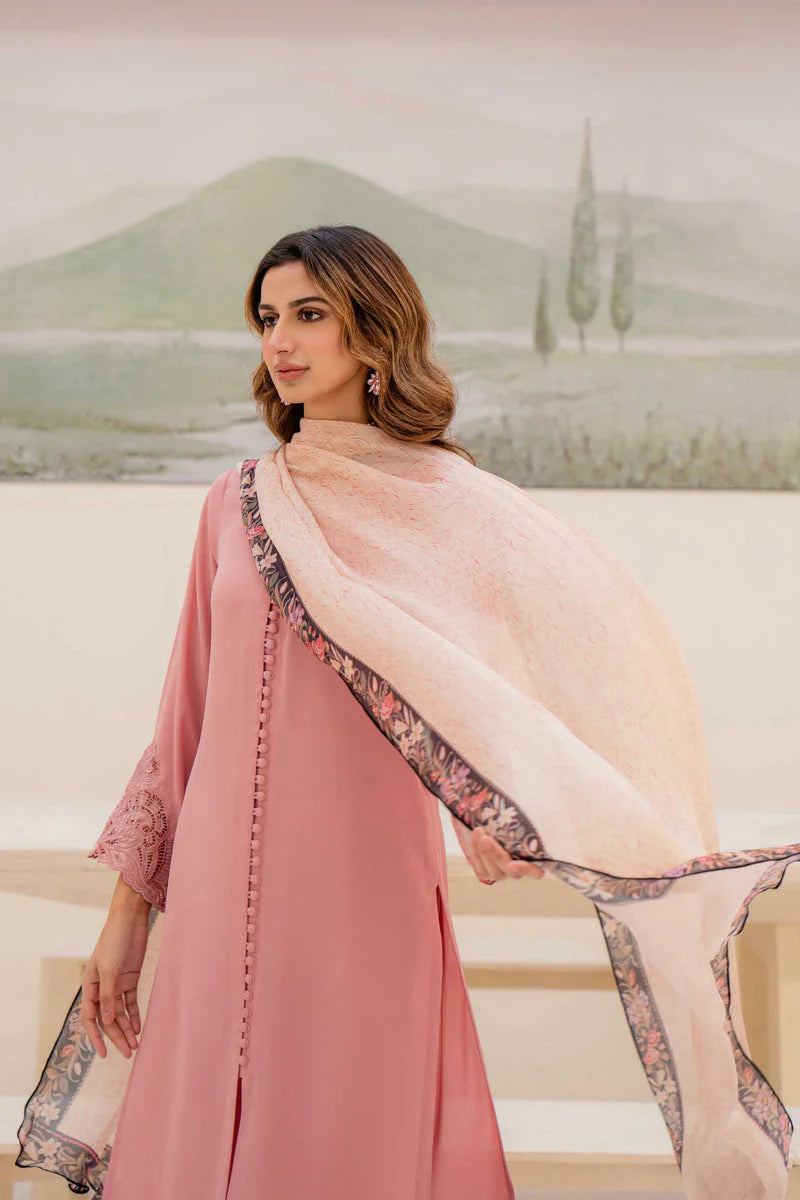 NATASHA KAMAL - 3PC LAWN SHIRT WITH SOFT SILK PRINTED DUPATTA AND TROUSER-TANA-5222