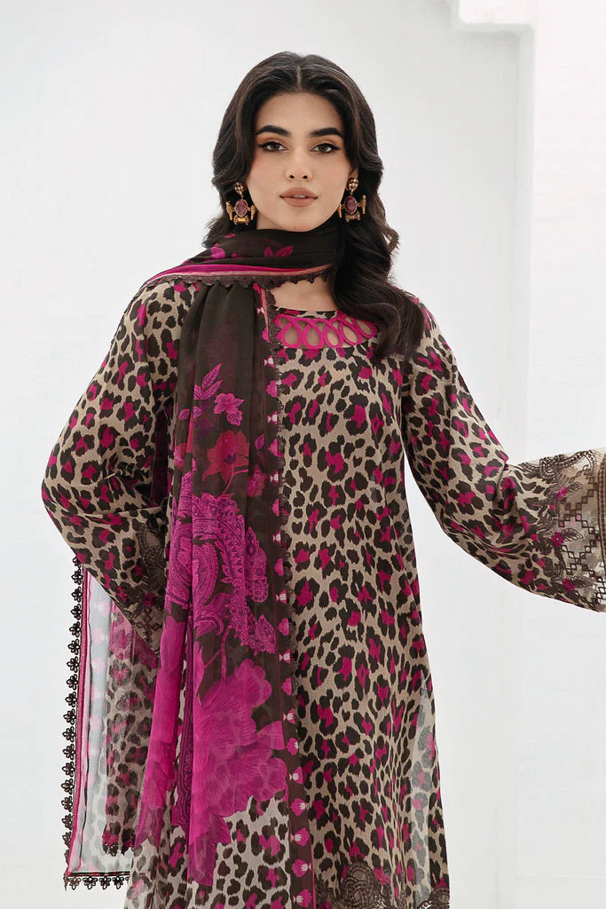 BAROUQUE- 3PC KARANDI PRINTED SHIRT WITH KARANDI PRINTED DUAPTTA AND TROUSER-TANA-1719