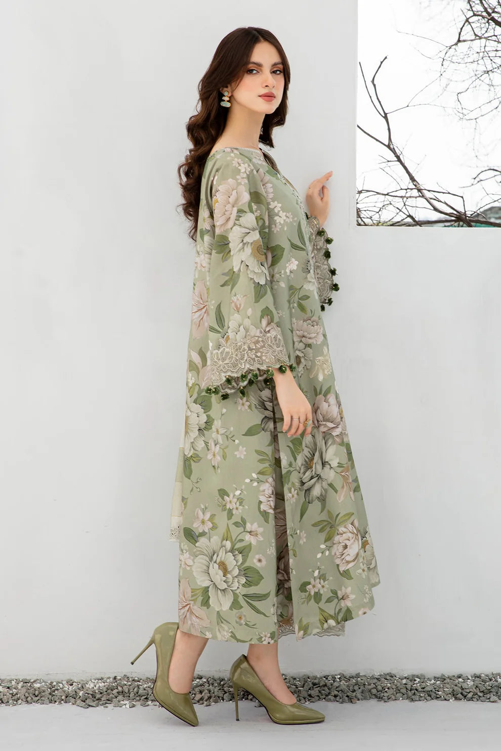 JAZMIN - 3PC KARANDI PRINTED SHIRT WITH KARANDI PRINTED DUAPTTA AND TROUSER-TANA-1592