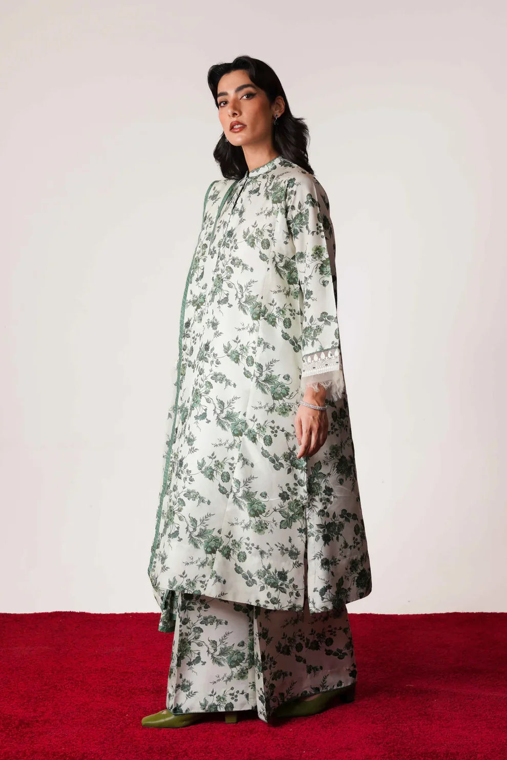 ZARA SHAHJAHAN-KARANADI 3PC PRINT WITH KARANDI PRINT SHAWL-TANA-1511