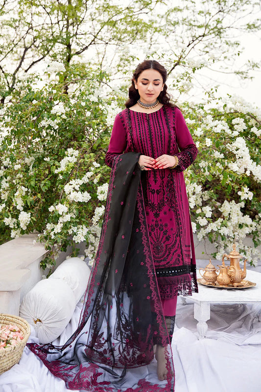 RANG RASIYA-3PC LAWN EMBROIDERED WITH ORGANZA EMBROIDERED DUPATTA-TANA-5267