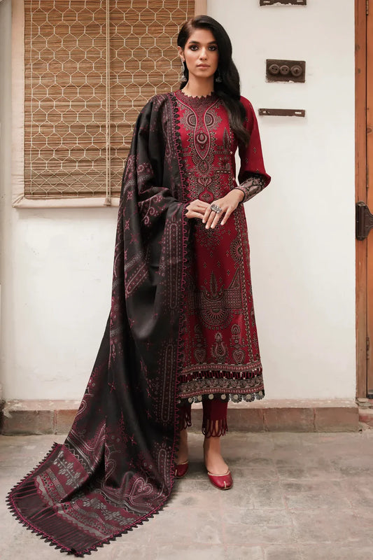 ASIM JOFA- 3PC LAWN HEAVY EMBROIDERED SHIRT WITH ORGANZA HEAVY EMBROIDERED DUPATTA-TANA-1526