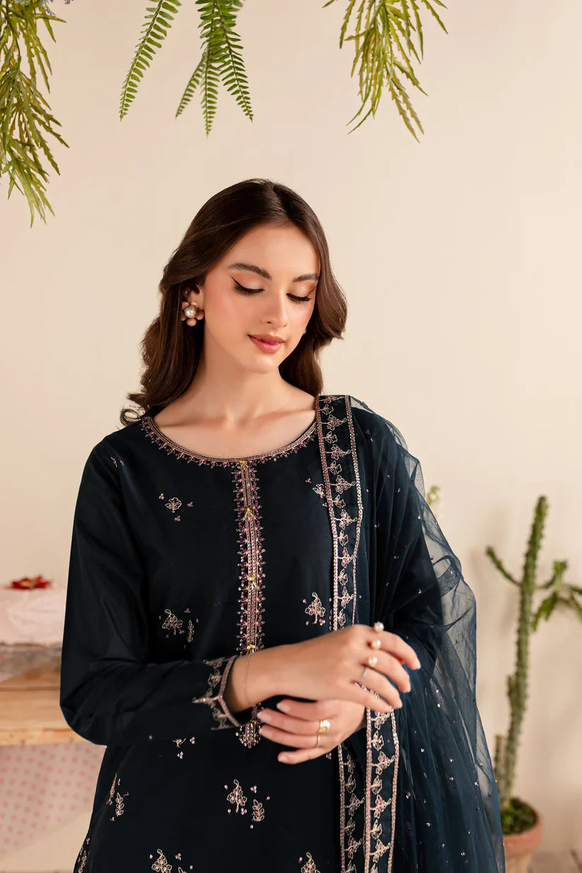 BATIK- 3PC DHANAK EMBROIDERED SHIRT DHANAK EMBROIDERED DUPATTA AND TROUSER-TBF-1758