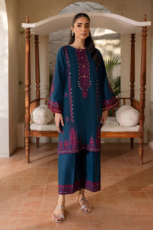 BATIK-2PC SEQUIN EMBROIDERED SHIRT WITH SEQUIN EMBROIDERED TROUSER-TBF-1808