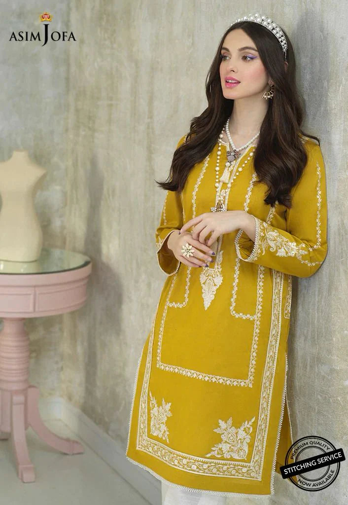 ASIM JOFA- 3PC LAWN EMBROIDERED WITH ORGANZA PRINT DUPATTA- TANA-5219