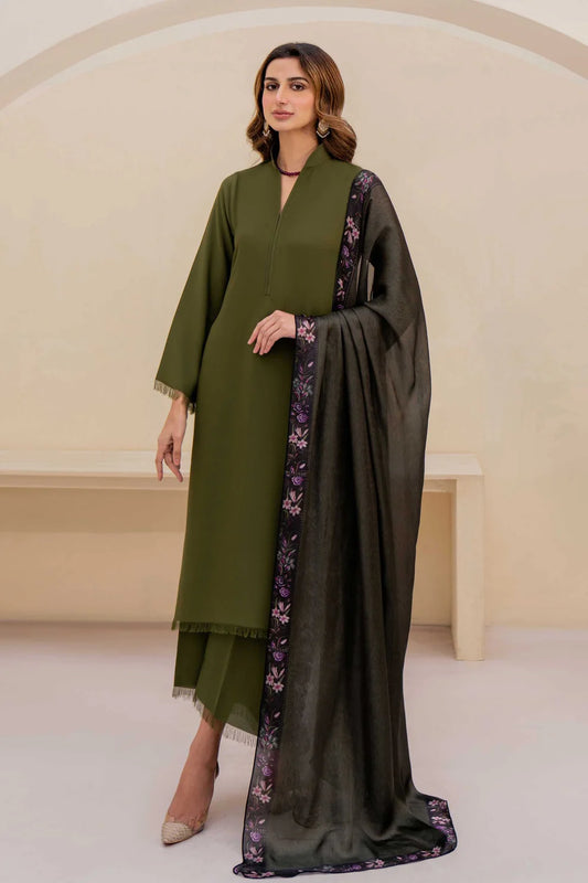 NATASHA KAMAL - 3PC LAWN SHIRT WITH SOFT SILK PRINTED DUPATTA AND TROUSER-TANA-5222